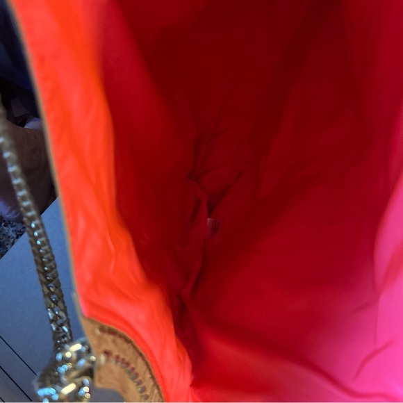 Lilly Pulitzer Reversible Beach Comber Palm Tree cork Tote W/Tassel-EUC - Picture 10 of 11